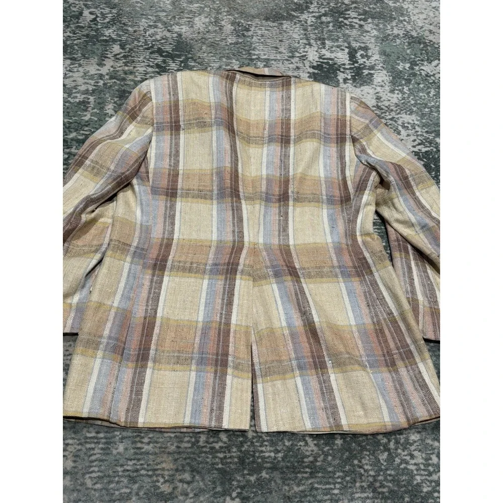 Vintage 1970s Knickers plaid blazer Size 44